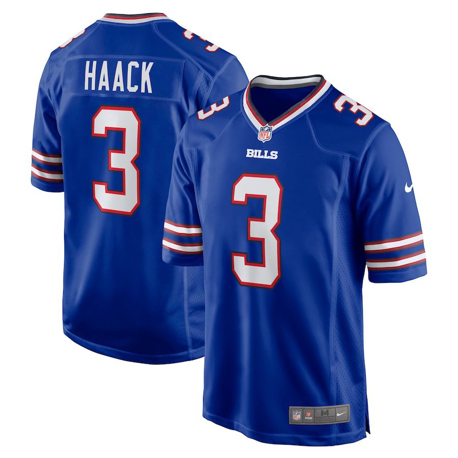 Men Buffalo Bills #3 Matt Haack Nike Royal Game Player NFL Jersey